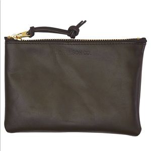 Filson medium leather pouch